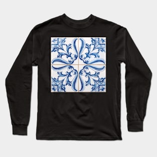 Traditional Portuguese glazed tiles Long Sleeve T-Shirt